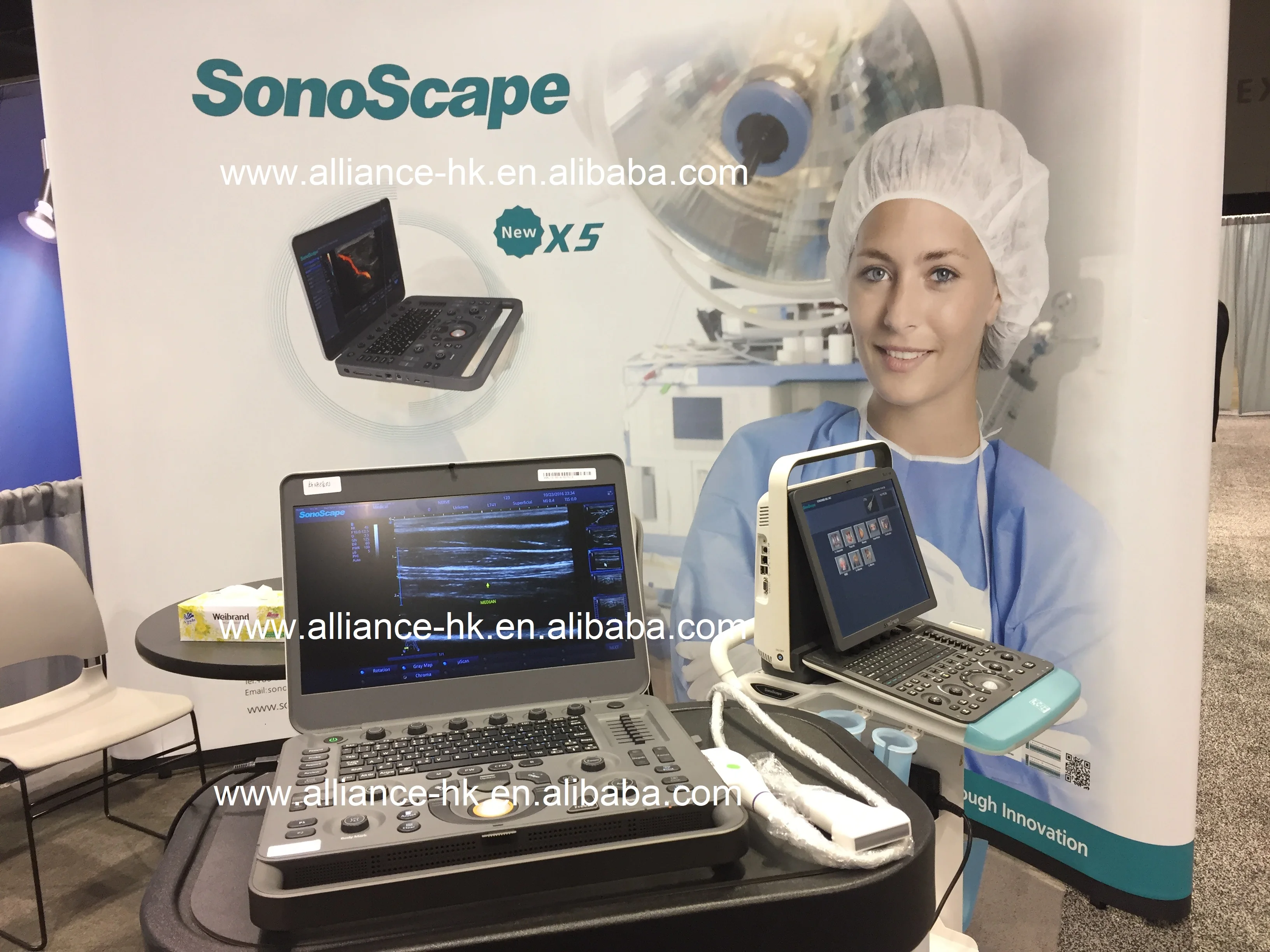 Sonoscape X5V Ecograph Laptop Color Veterinary Ultrasound For Horse dogs cats 15.6inch monitor CW PW