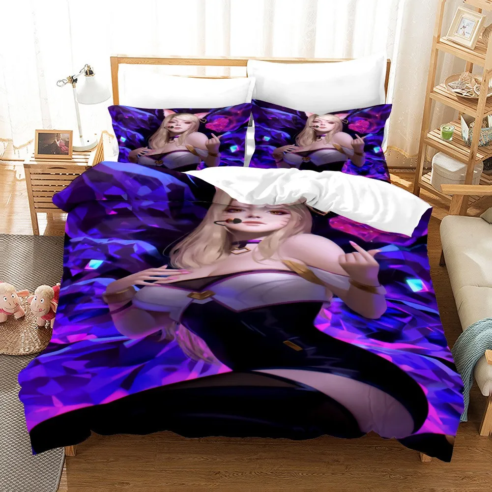 Wholesale cheap custom anime animated movie characters 100% cotton bedsheet set digital printed duvet cover