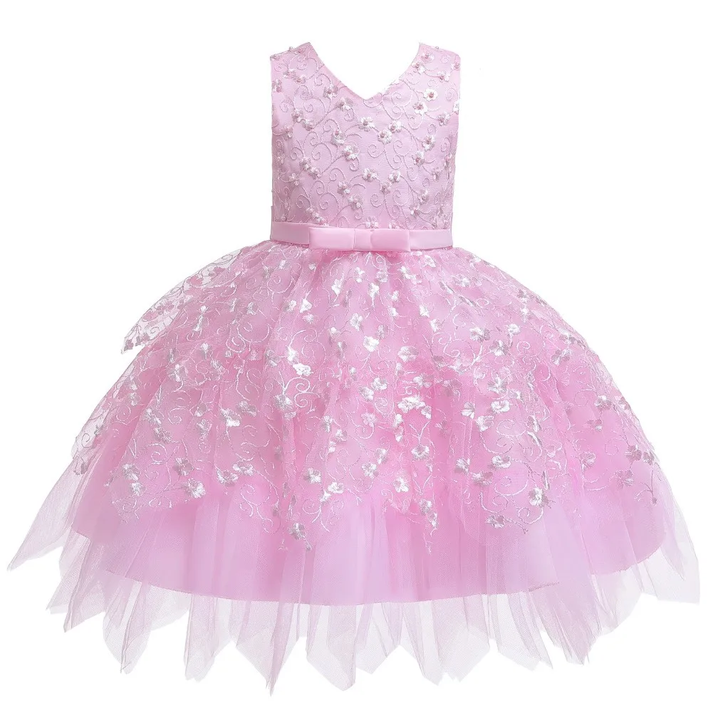 Kids 2023 Girls Elegant  Trendy Dresses for Girls Party Wedding Birthday Formal Wear