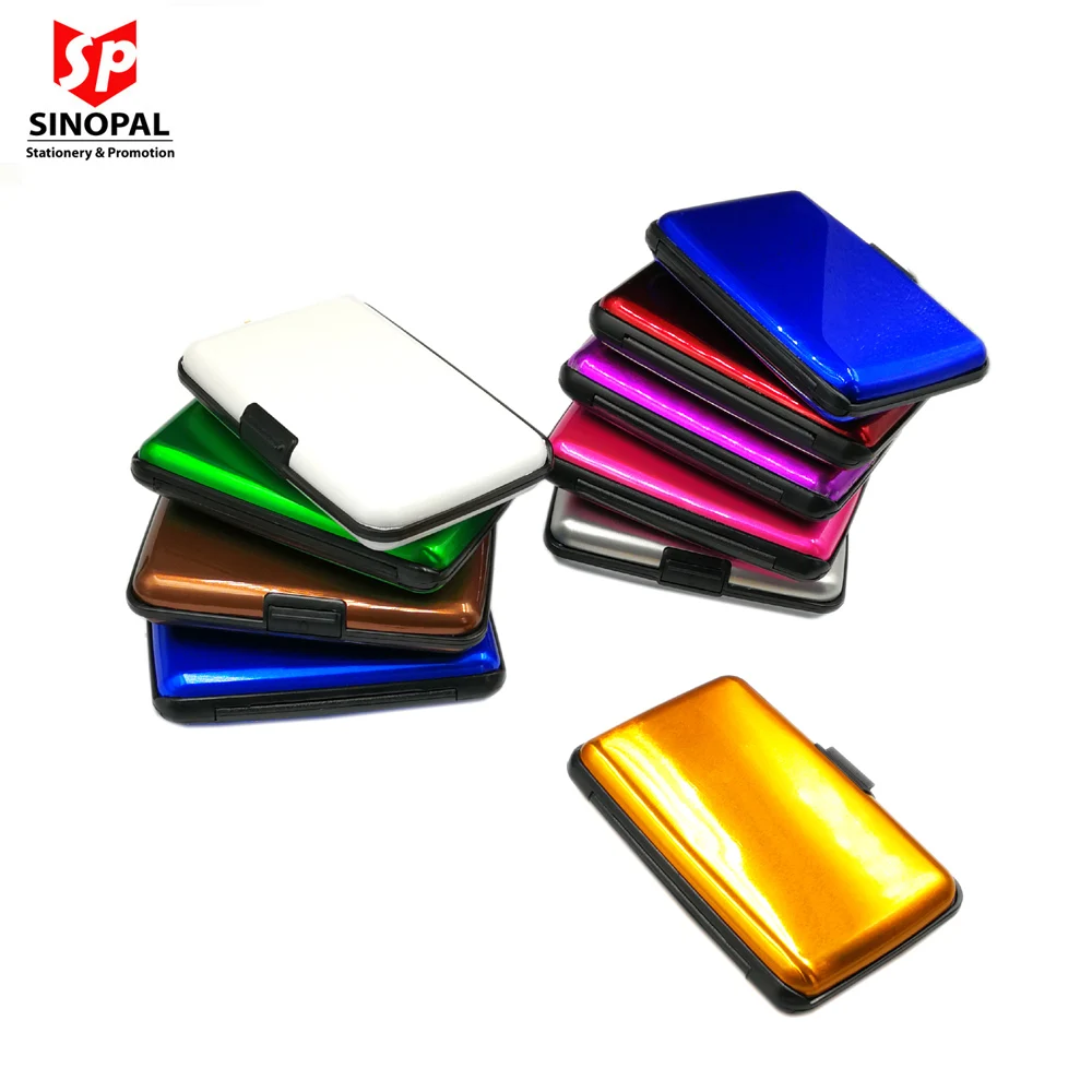 Cheap cost RFID Blocking waterproof credit card holder aluminium