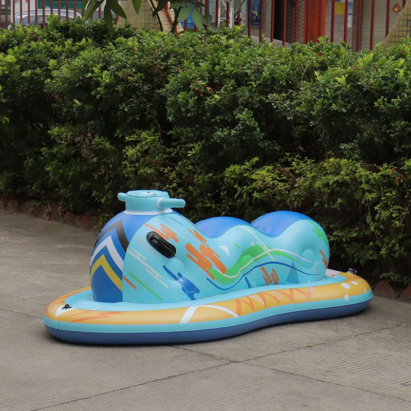 Inflatable Snow Tube, Snowmobile Snow Sled for Kids and Adults, Heavy Duty Snow Toys for Winter Outdoor Activity for 2 Person