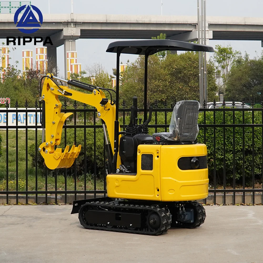 Rippa Excavator Factory Sale 1 Ton 2Ton Crawler Digger Mini Excavator