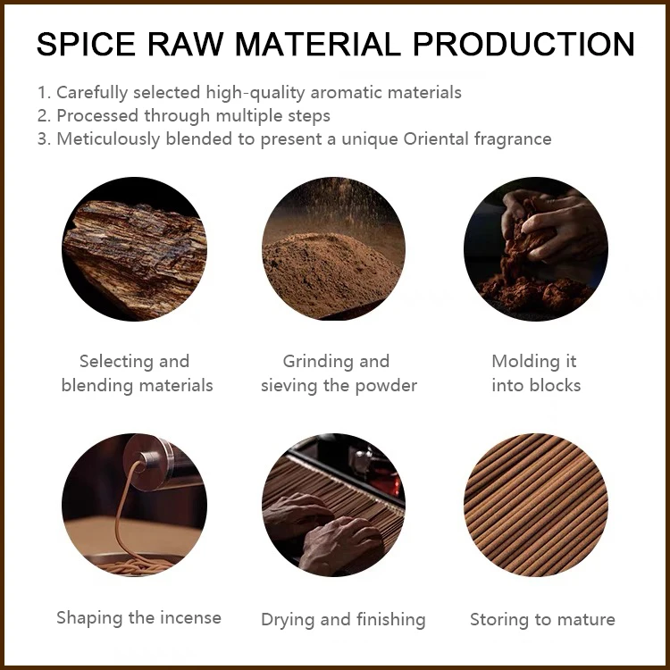 Home Fragrance Products Sandalwood Powder Matches Sandalwood Incense Sticks Matches Custom Natural Private Label Incense