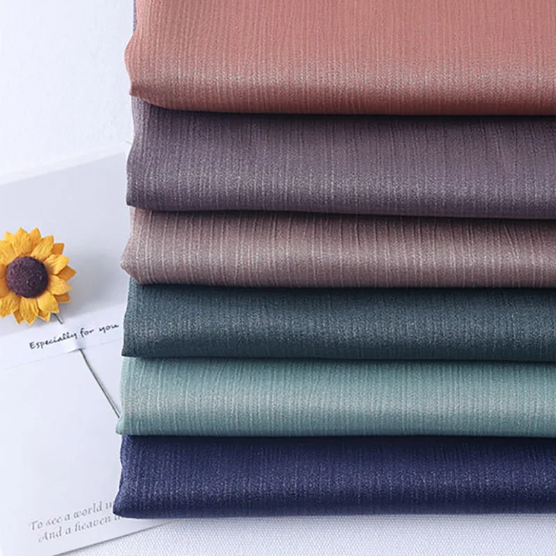 Factory Wholesale Woven High Strength Good Elasticity Crepe Fabric 100%Polyester Dubai Abaya Fabric High Quality