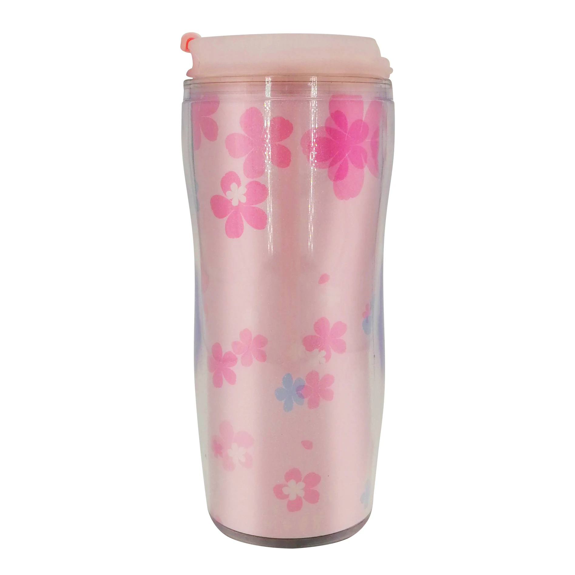 12oz Plastic Reusable logo customized paper insert cup Temperature Change Color Cups Changing Cup Coffee mug