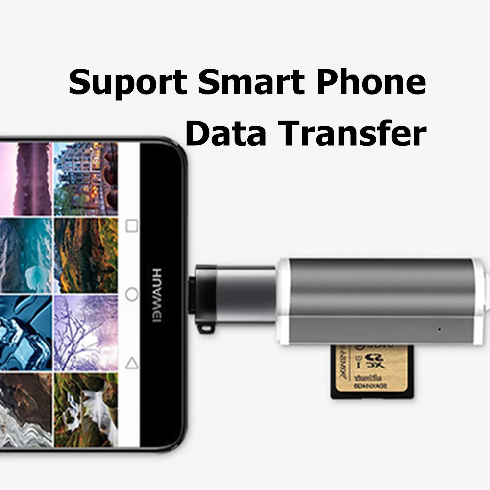 Factory directly Mini Type C Male to USB 3.0 A Female USB Adapter OTG Converter with Hanging Chain