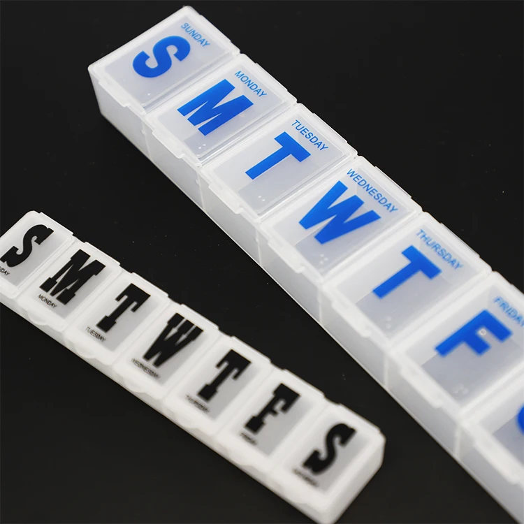 Wholesale Plastic Portable Pill Box 7 Da Weekly Organiser