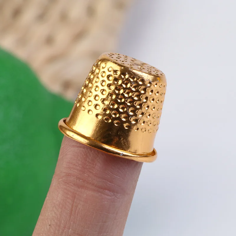 Silver And Gold Sewing Thimble Protector Needlework Sewing Tools Accessories Nice Collection & Gift