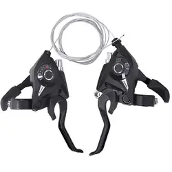 Whole Aluminum Bicycle Derailleur 8/24 9/27 7/21 Speed Front Rear Thumb Shifter for MTB Road Cycling Bike