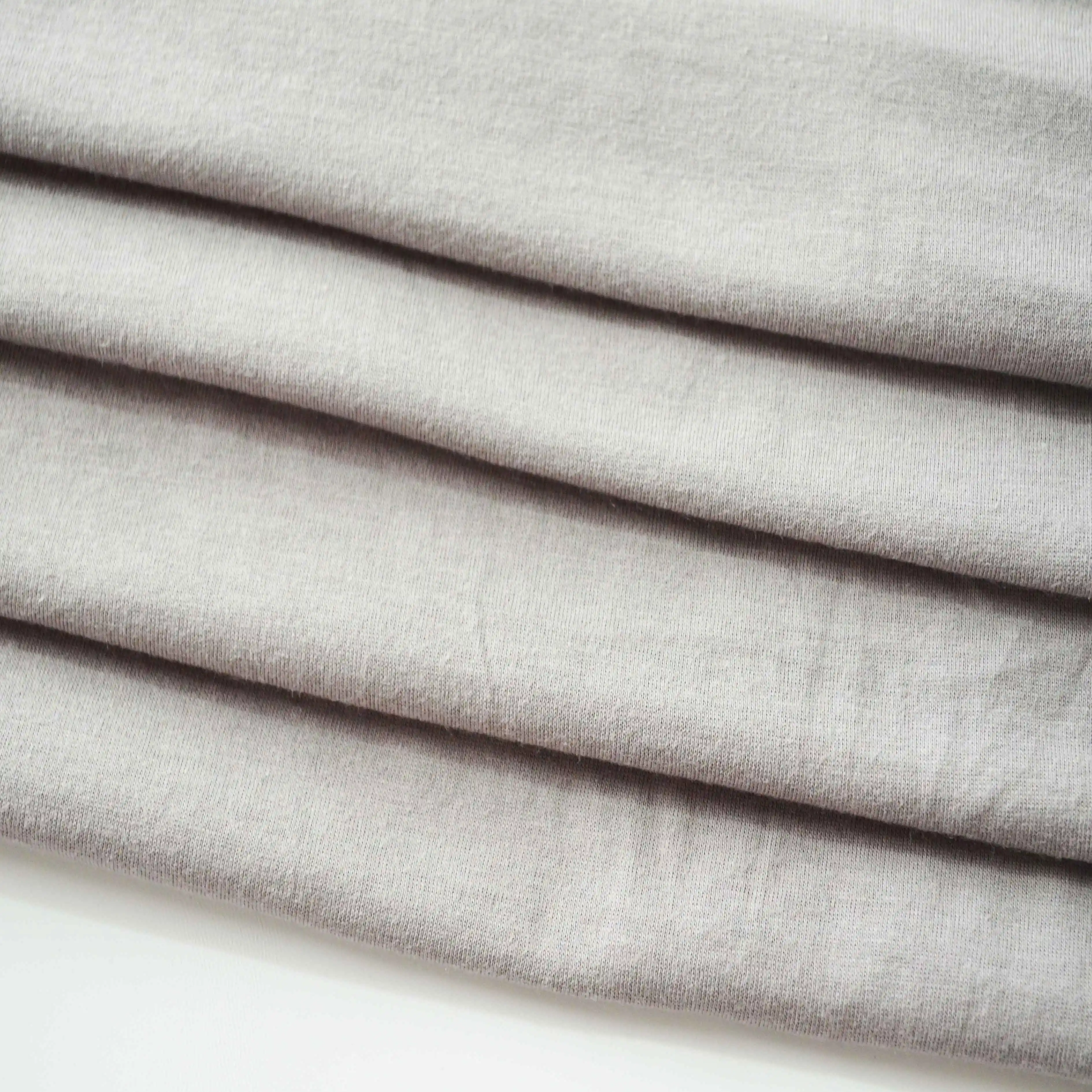 32S 100% combed cotton  single jersey knitted fabric for T shirt or lining