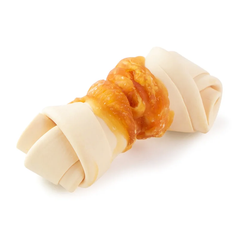 High Protein Healthy and Delicious Pet Chew Bone Snack for No-Rawhide Knotted Bones Dog Treats