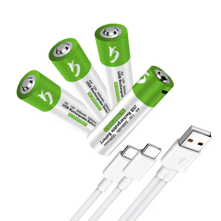 Smartoools Кабель с разъемом типа C USB Перезаряжаемый порт АА батареи не R6p AA 2600mWh Sum-3 1 5 V марганцево-Цинковый сухой элемент для фонарика