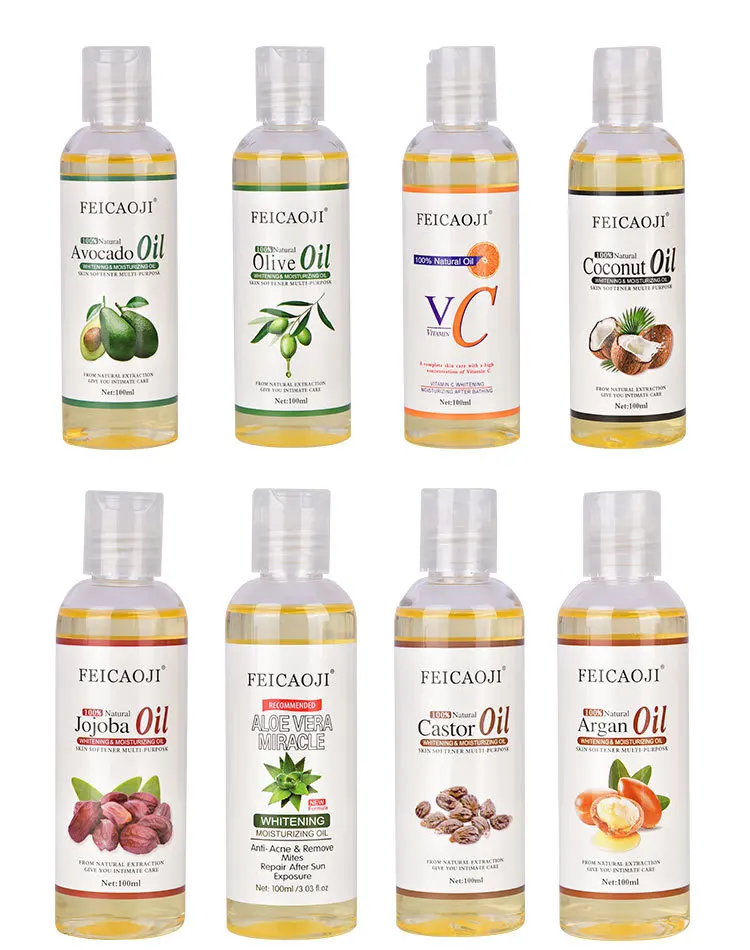 Support Customized Carrier Oils Organic Pure Avocado Almond Jojoba Coconut Oil For Face Skin Hair