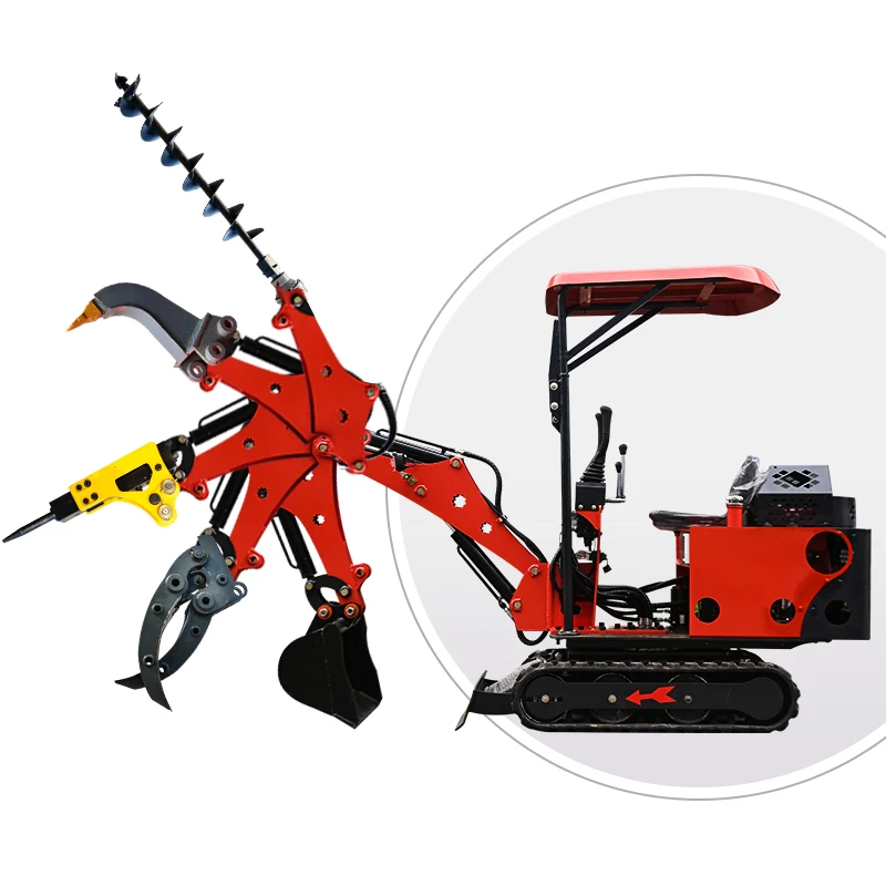 Mini excavator digger mini 1 ton excavator xn08 small excavator mini digger with EURO V engine