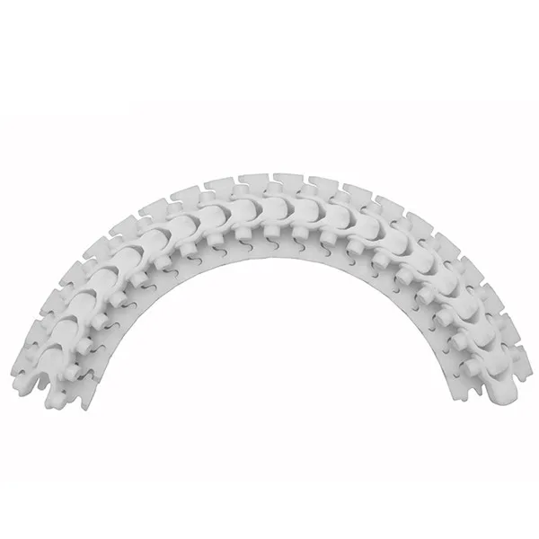 low friction plastic transmission chain flexible conveyor chain series