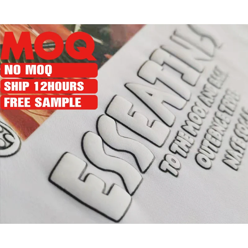 Wholesale customized color clothing printing 3D puff foam heat transfer film vinyl, samples are available