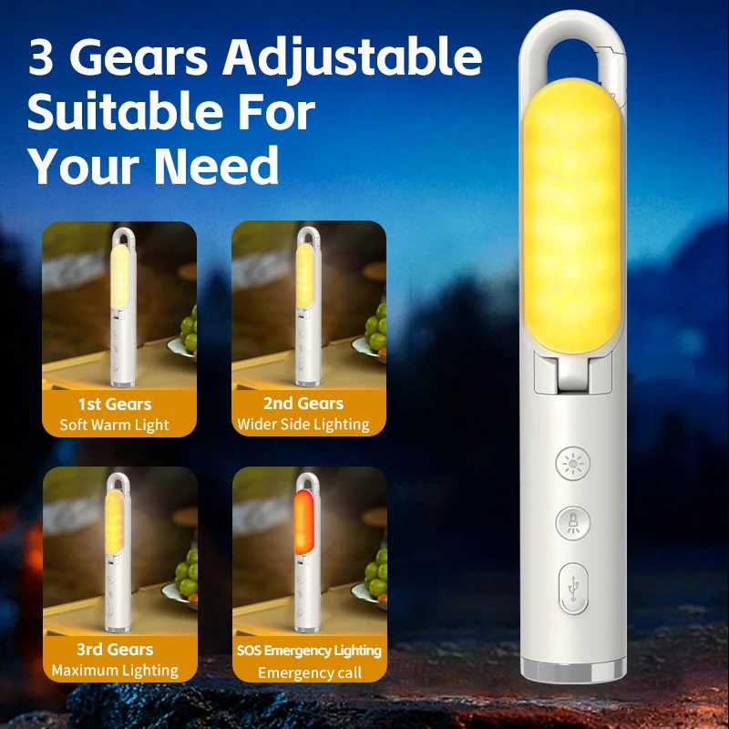 Portable Pocket Light Camping Led Flashlight Smart Outdoor Lamp Rechargeable Camping Light Led Camping Lamp For Lighting