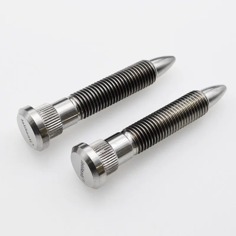 Extended Spike End Gr.5 titanium screw alloy wheel bolt stud of car M12x1.25 mmM12x1.5mm