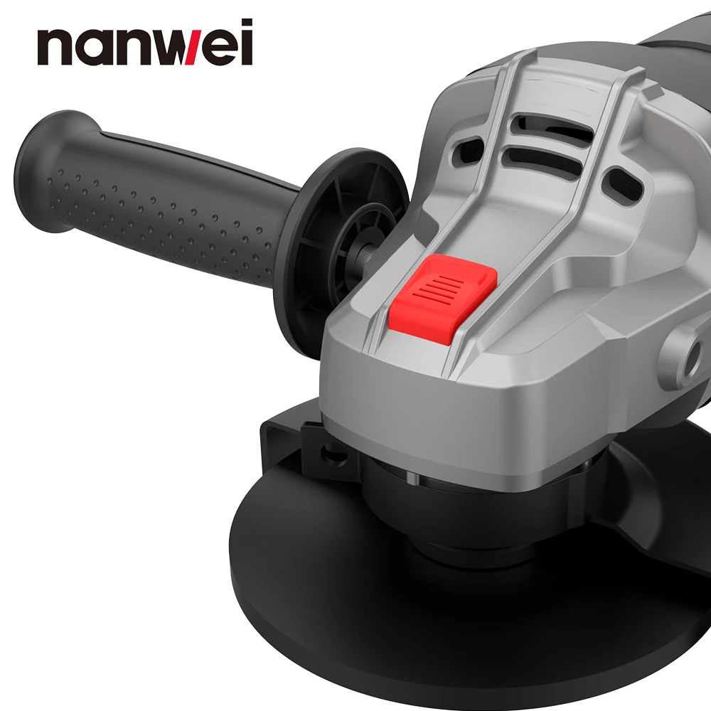 NANWEI 125 мм Угловая шлифовальная машина 5000-9000 rpm с бесщеточным двигателем 21
