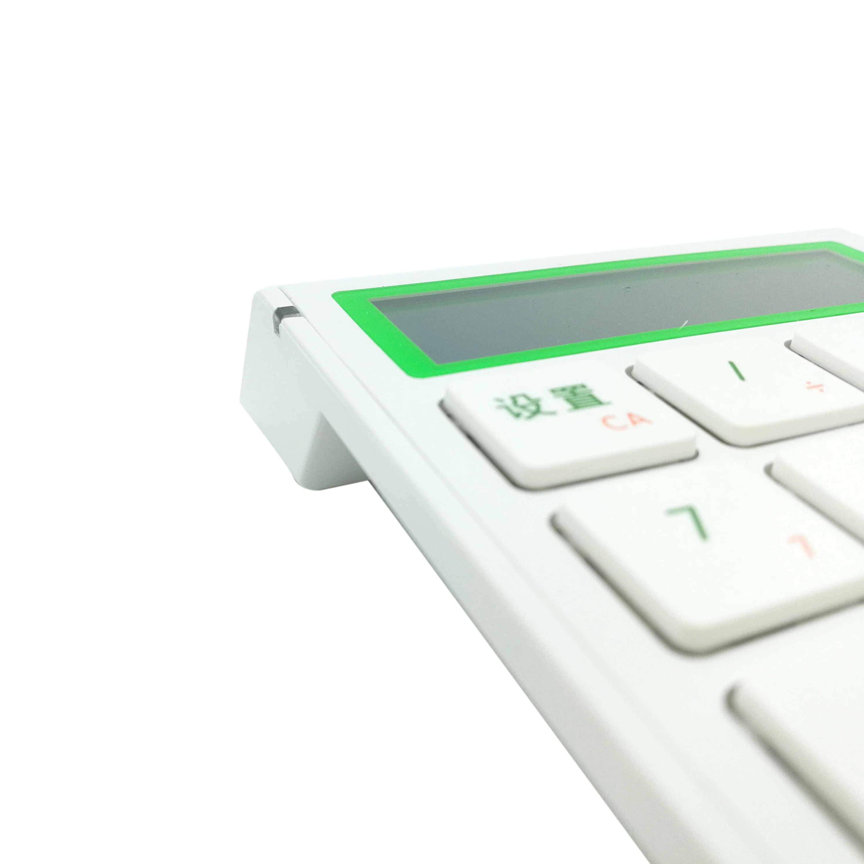 Custom Ergonomic Numeric Keypads 19Keys Numeric Keyboard USB Wired POS Terminal Keyboard 12-Digit Display Calculator