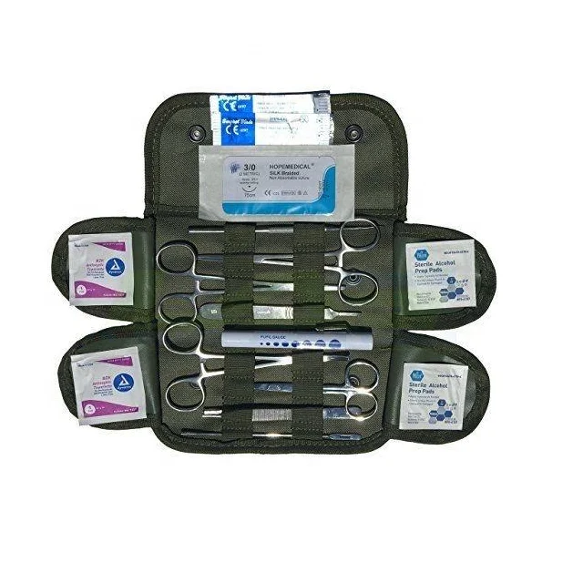 Personal Size Military Surgical Kit With Multipurpose Surgical Scissors And Forceps