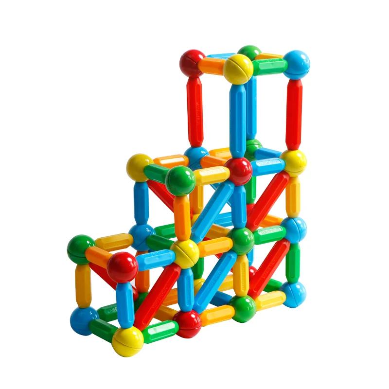 Kid Magnet Blocks for Kids Magnetic Sticks and Balls Toy Educational Sets Magic Magnetic Building Blocks Game Fidget Toy