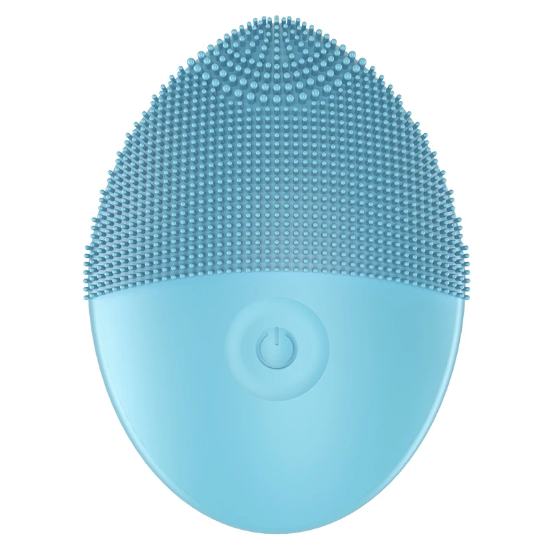 Portable Mini Waterproof Sonic Face Cleansing Washing Massage Brush Electric Silicone Facial Cleanser Brush