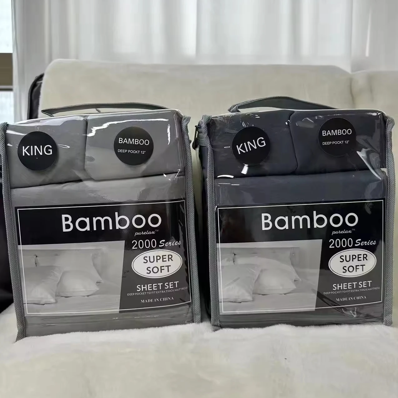 Wholesale King size bed sheets 80gsm brushed microfiber  white  bedding set 6pcs for bedroom hotel bed linen