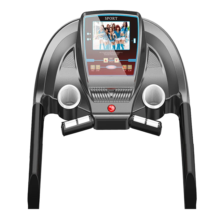 Automatic Home Treadmill Commercial Black Fitness LCD Heart Unisex Customized LOGO Bodybuilding Good Price