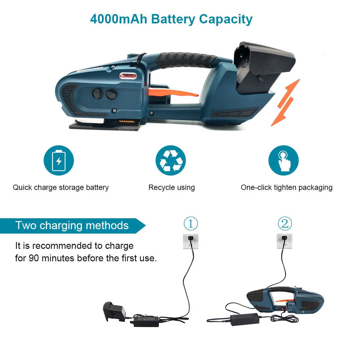  Electric Tools Pallet Strapping Seal Making Machine Automatic Battery Powered Hot Plate