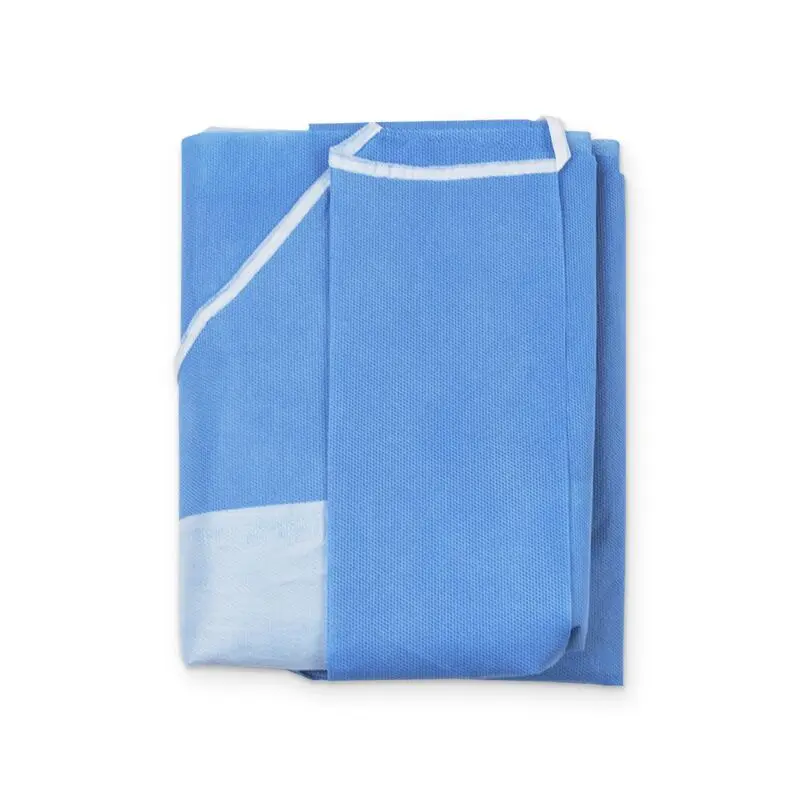 Level 3 Knitted Cuff Sms Waterproof Non-Woven Disposable Sterile Surgical Gown Isolation Gown