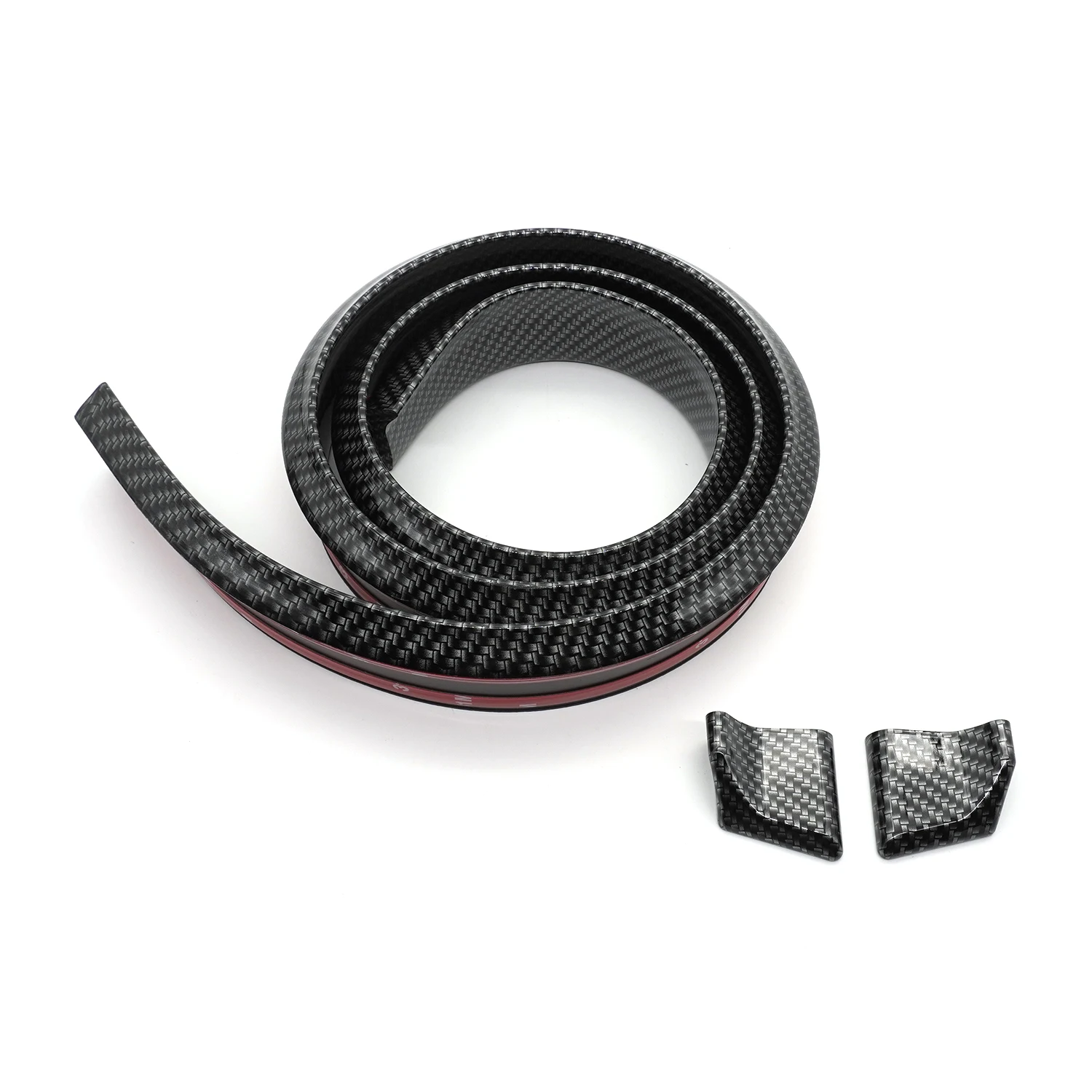 
Car Spoilers Universal Carbon Soft Rubber 1.5 Meters Black Rear Wing 