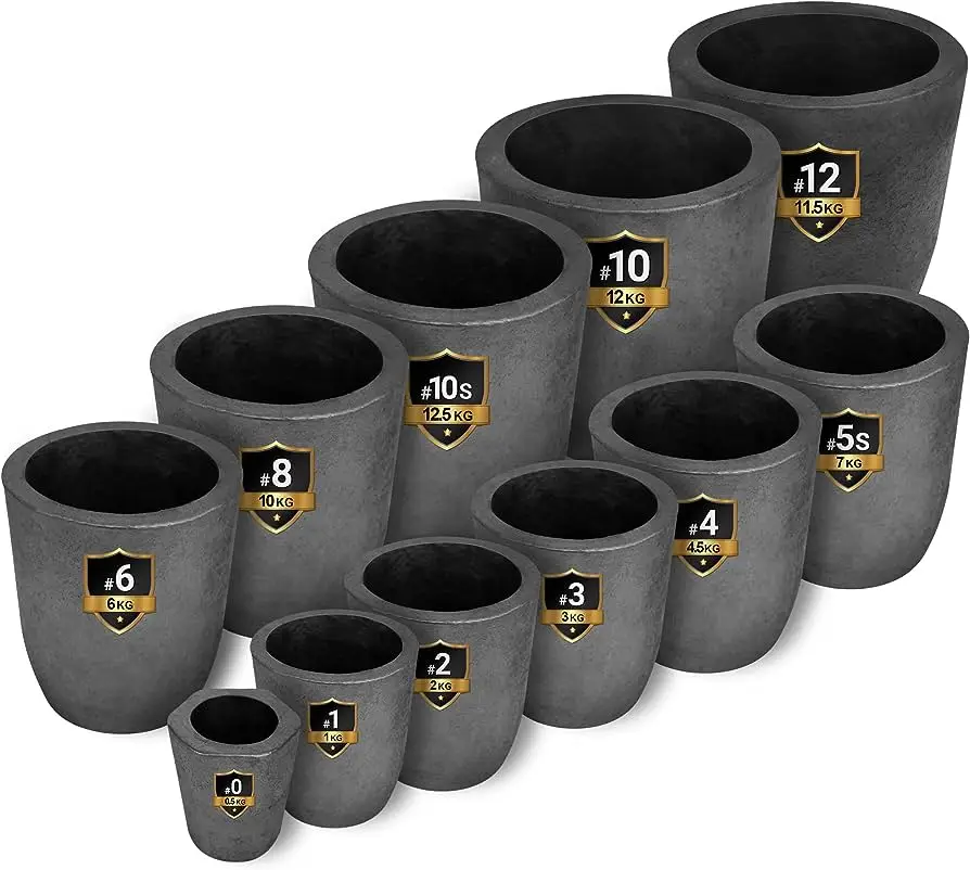 Manufacturers directly supply high temperature resistant graphite crucibles for metal melting