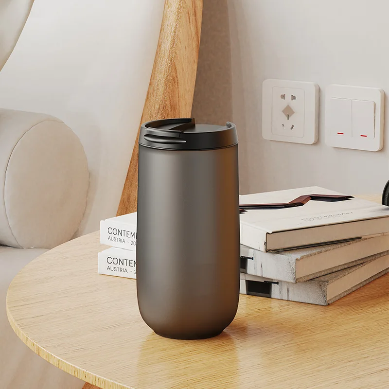 Eco-Friendly Ceramic High-Quality to Go Coffee Mug Wholesale Customizable Double Wall Coffee Cup Travel Coffee Mug