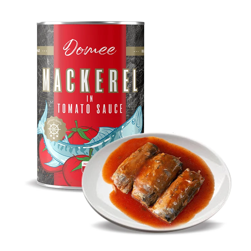 Wholesale OEM Brands Jack Mackerel Canned Sea Food Canned Mackerel in Tomato Sauce