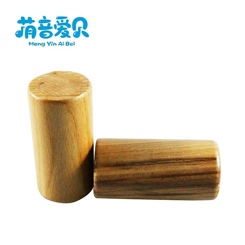 Kids Music Rattle Shaker custom logo wood musical shaker