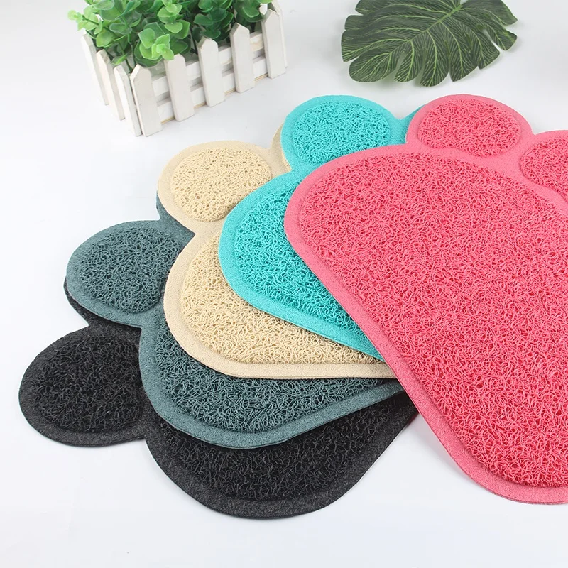 Anti slip waterproof  outdoor door floor mat cute Animal claw shape pvc Rubbeer plastic mat non-slip pet mat