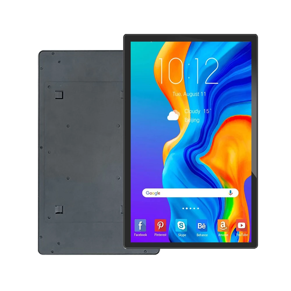 wall mounted android os flat advertising display 15.6 inch digital signage lcd screen for elevator