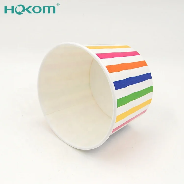 Ice cream Use and Single Wall Style paper ice cream cups with lids