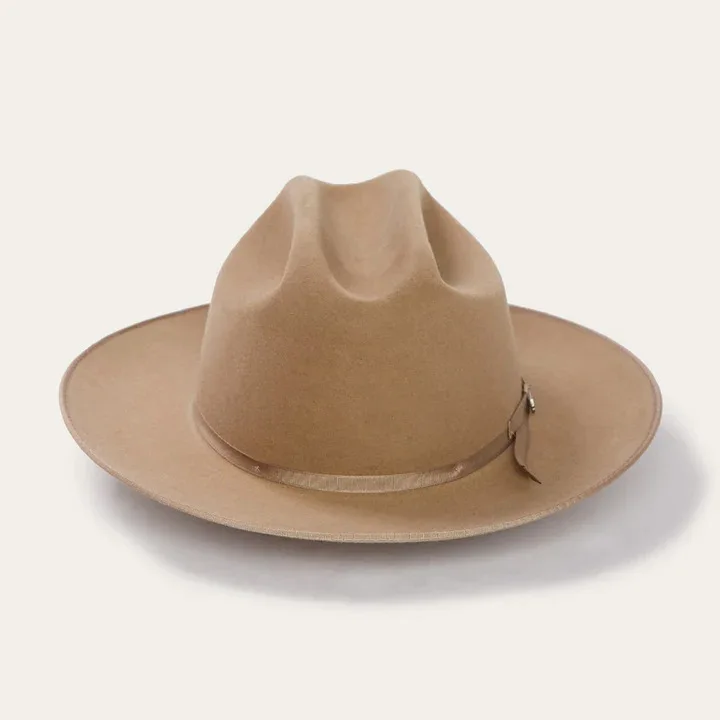 Wholesale Custom Size Vintage Female Unisex Cowboy Felt Hat Wholesale Wide Brim 100% Wool Felt Fedora Hats Women