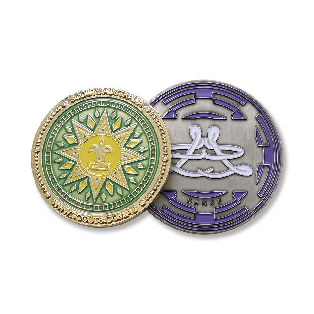 Custom Challenge Coins No Minimum Souvenir Zinc Alloy Gold Silver Copper Coin