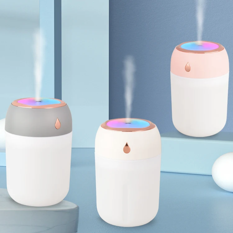 Room led Industrial usb Ultrasonic Car Mode Flame purifier aroma diffuser Warm And Cool Mist maker mini personal air Humidifier
