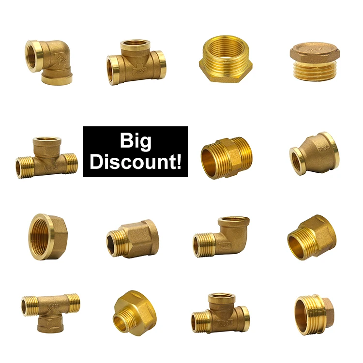IFAN Customized Plumbing Sanitary Accessories Nipple All Types Tube Water Meter Brass Pipe Fittings