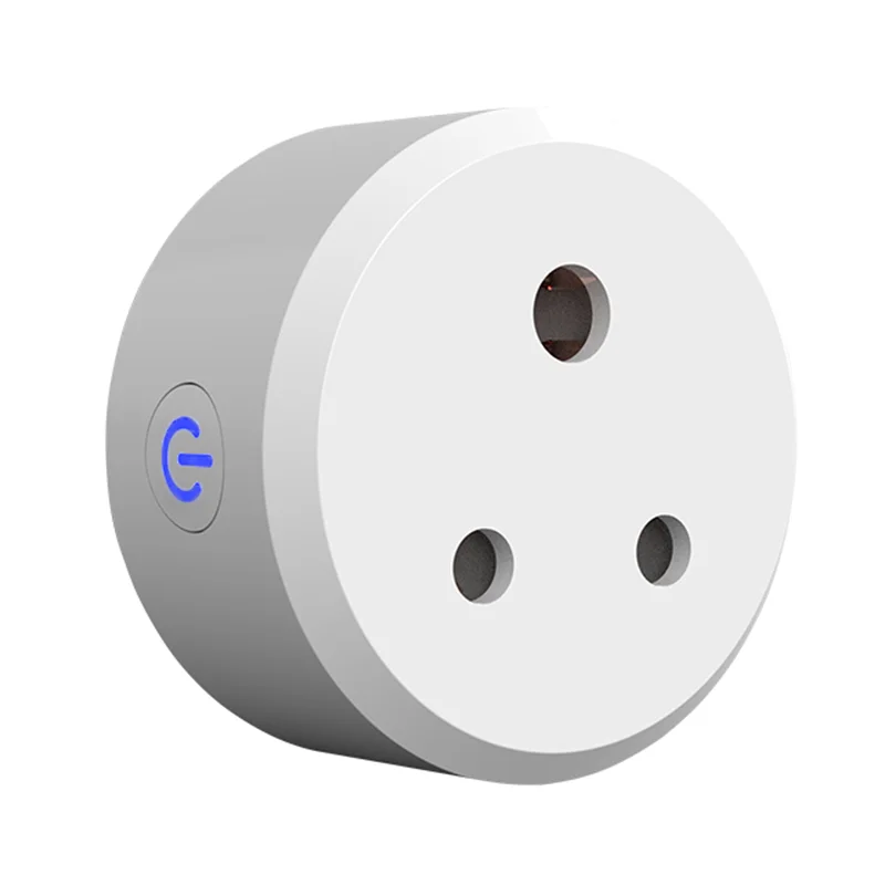 India Type D Electric Switches Outlets 3 Round Pin Smart Wifi Plug Compatible With Alexa Echo Google Assistant
