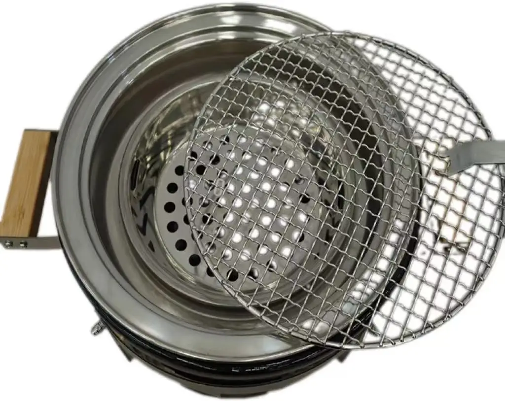 MCD New Design  Portable Round Japanese Ceramic Grills For Outdoor And Indoor Kitchen   wh