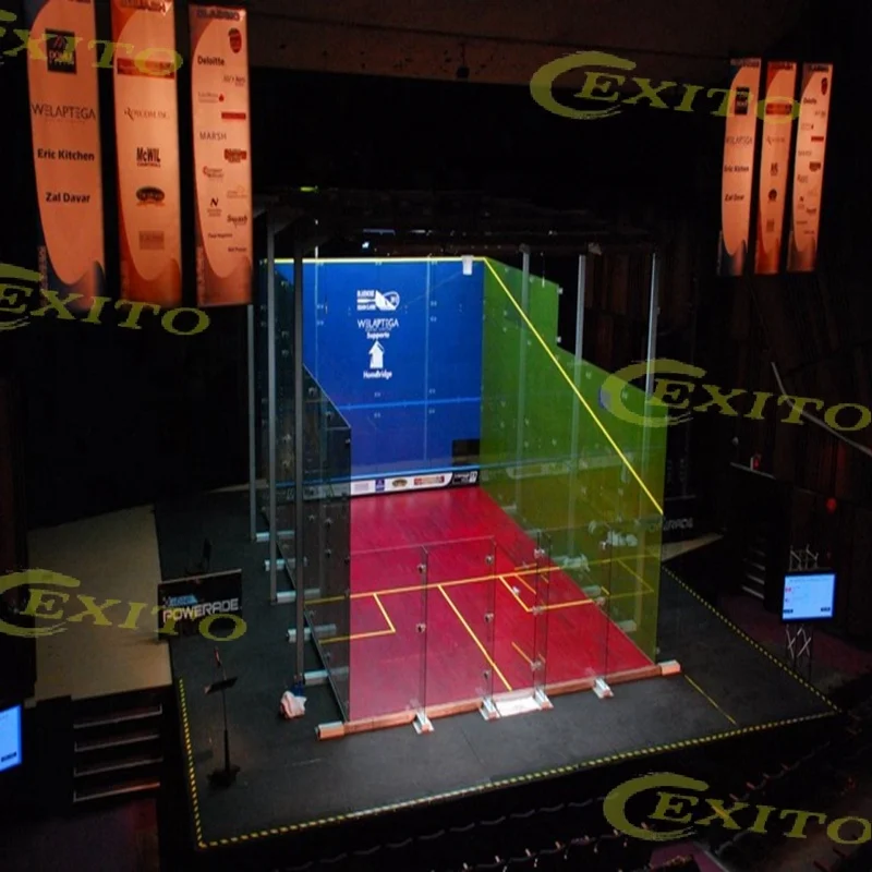EXITO Most Popular Squash Court Single Squash Court Double Squash Court for Sale
