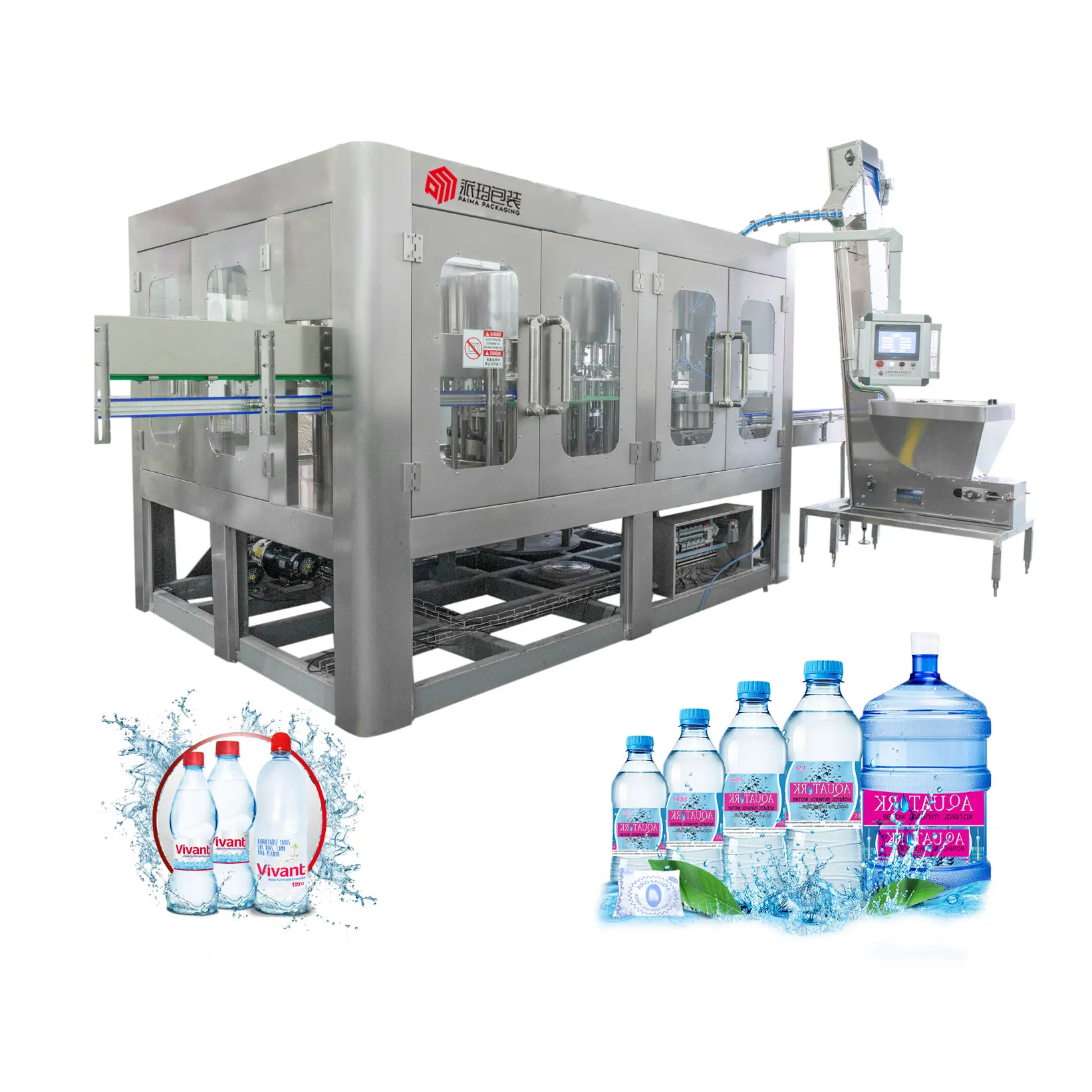 10 liter water bottle filling 3 in 1 and capping machine 12-12-4 water filling machine