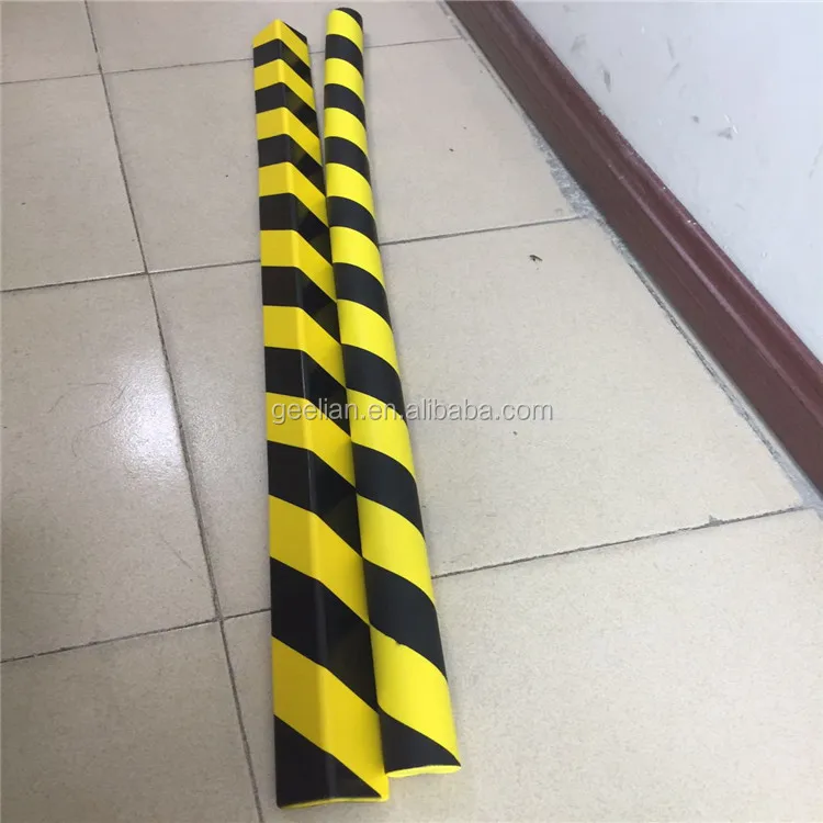 High density customized corner NBR parking garage column protector foam,Yellow/Black Extra Thicker Brown Edge & Corner Guard Set