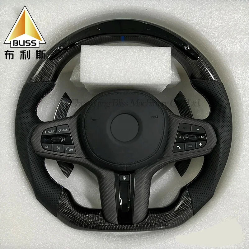Carbon Fiber Steering Wheel Cover Carbon Fiber Steering Wheel For BMW F15
