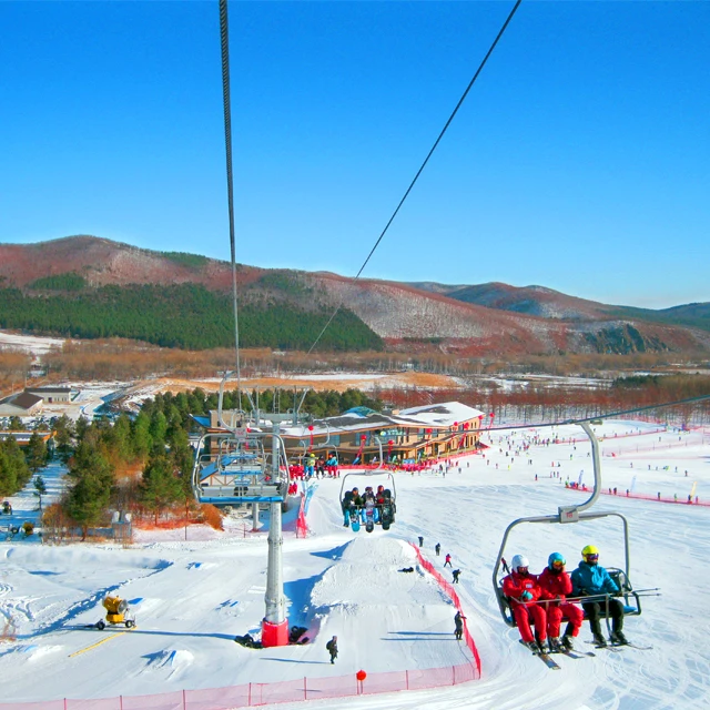 
Four-man ropeway ski for skiing ground ropeway cabins cable car Cableway manufacturer ski touring touring cable ski 